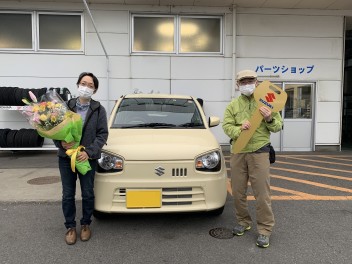 O様にアルトをご納車させて頂きました